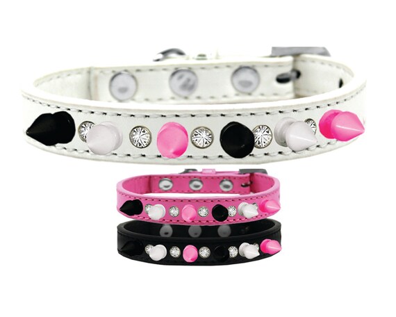 Pink spike collar for dogs 2025