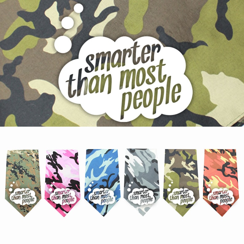 Bandana/'s Camo Print Smarter Than Most People