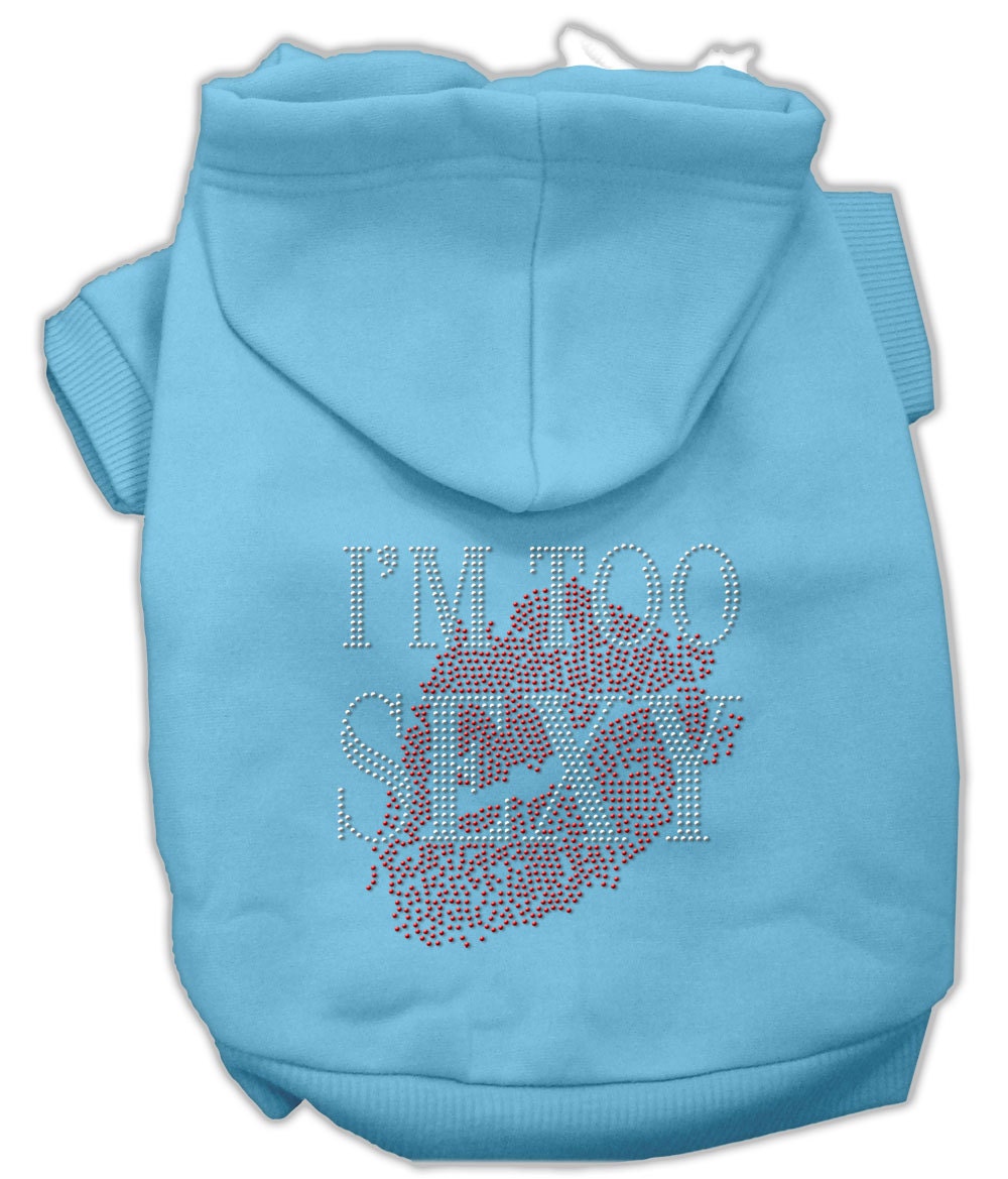 Rhinestone Studded Dog Hoodie i'm Too Sexy | Etsy