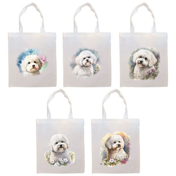 Bichon Frise Dog Print Pattern Backpack main image 1