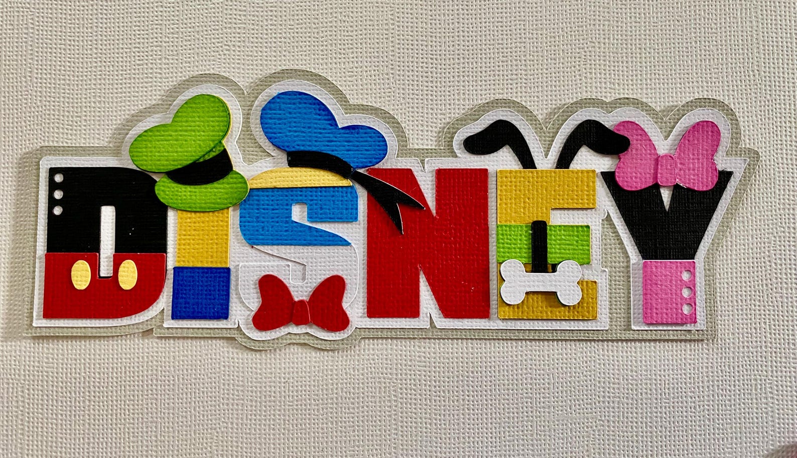 Disney Title Paper Piecing Die Cut Scrapbook Embellishment - Etsy