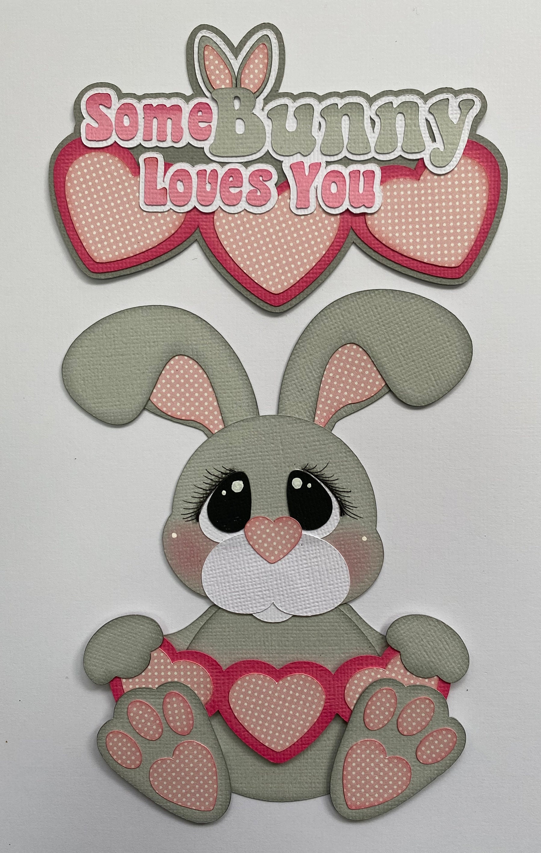 Bunny Love Paper Piecing Die Cut Scrapbook Embellishment Set - Etsy