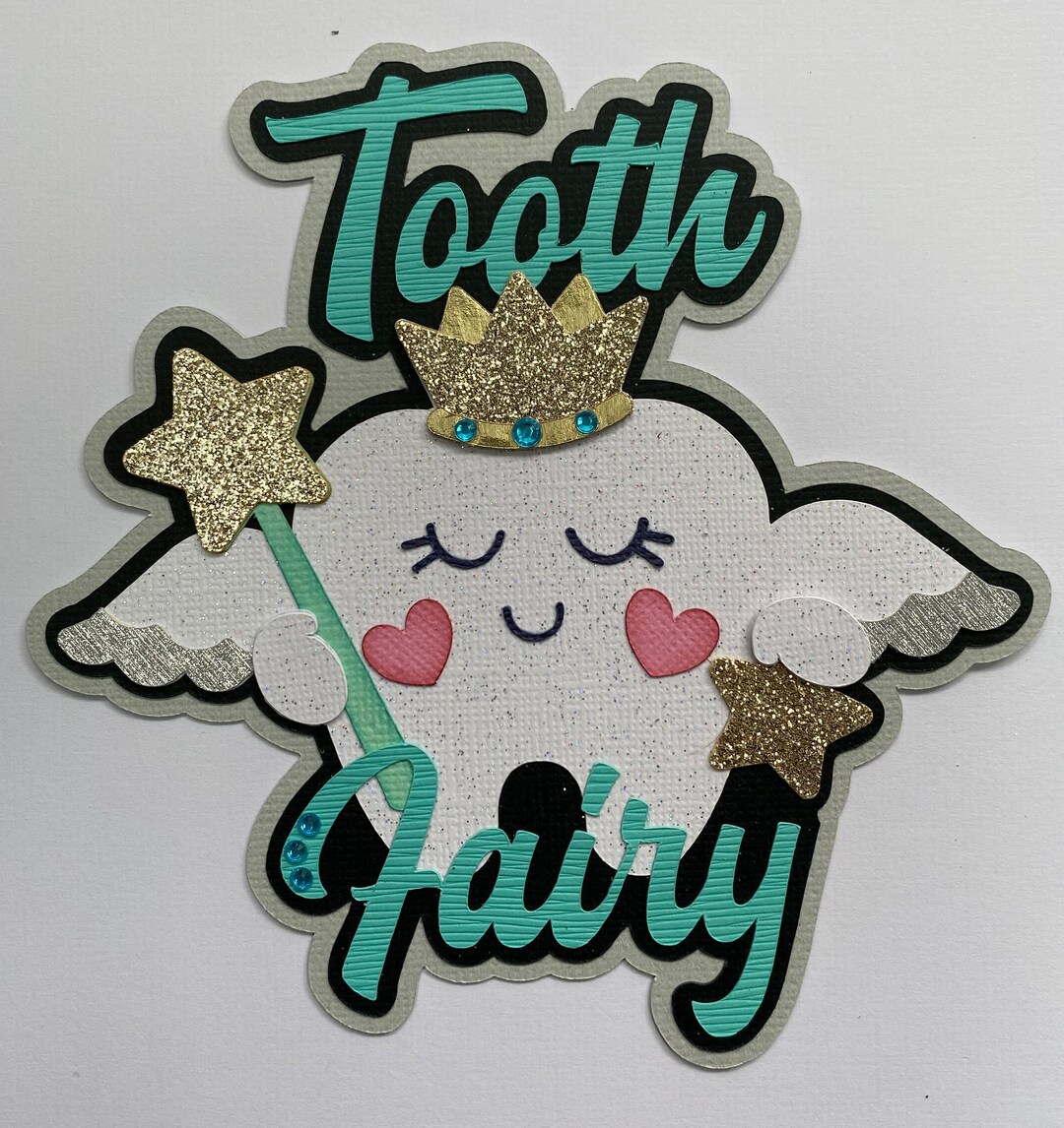Tooth Fairy Paper Piecing Die Cut Scrapbook Embellishment Title - Etsy