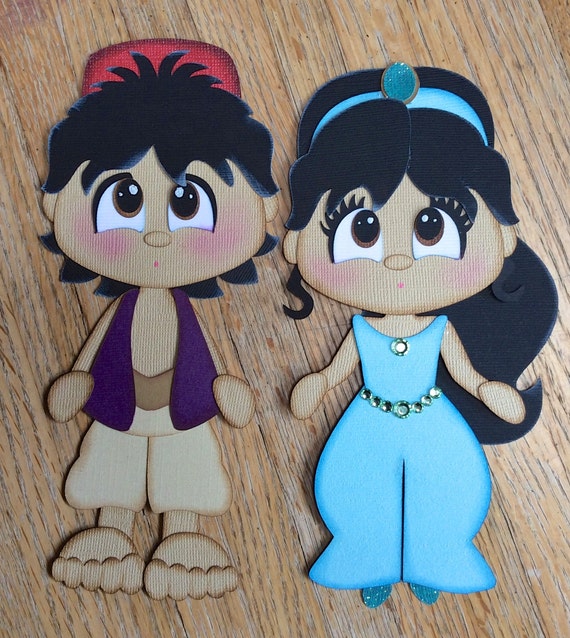 SCRAPBOOK EMBELLISHMENT PRINCESS JAZMIN PAPER DOLL// CRICUT Die Cut