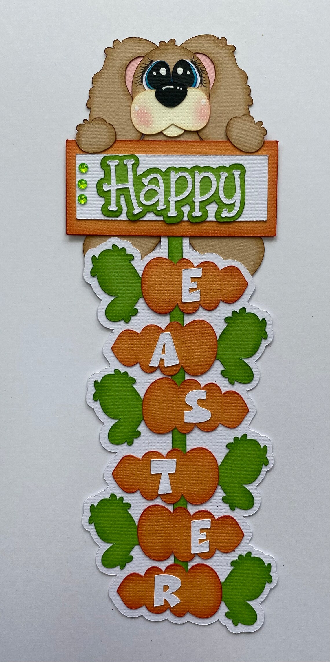 Happy Easter Paper Piecing Die Cut Scrapbook Embellishment Title - Etsy