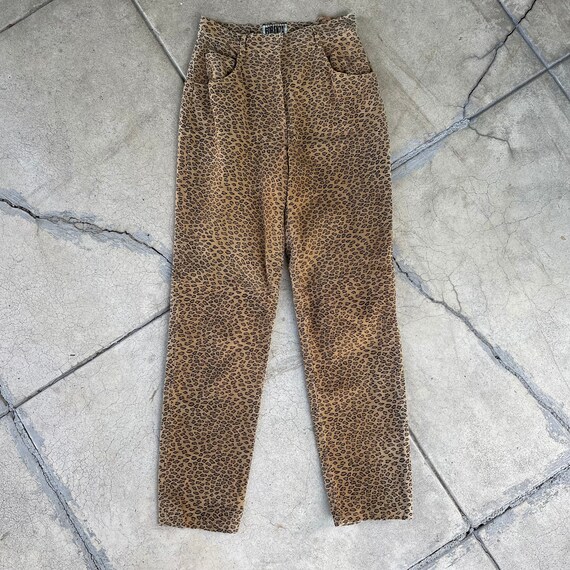 Vintage 90s Forenza Brown Leopard Cheetah Animal Print Vintage 90s Forenza Brown Leopard Cheetah Animal Print