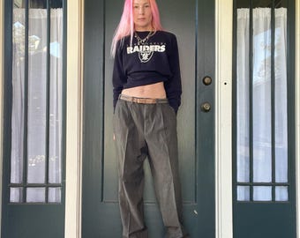 vintage 90s ralph lauren designer wool slacks trousers houndstooth suit pants size 35