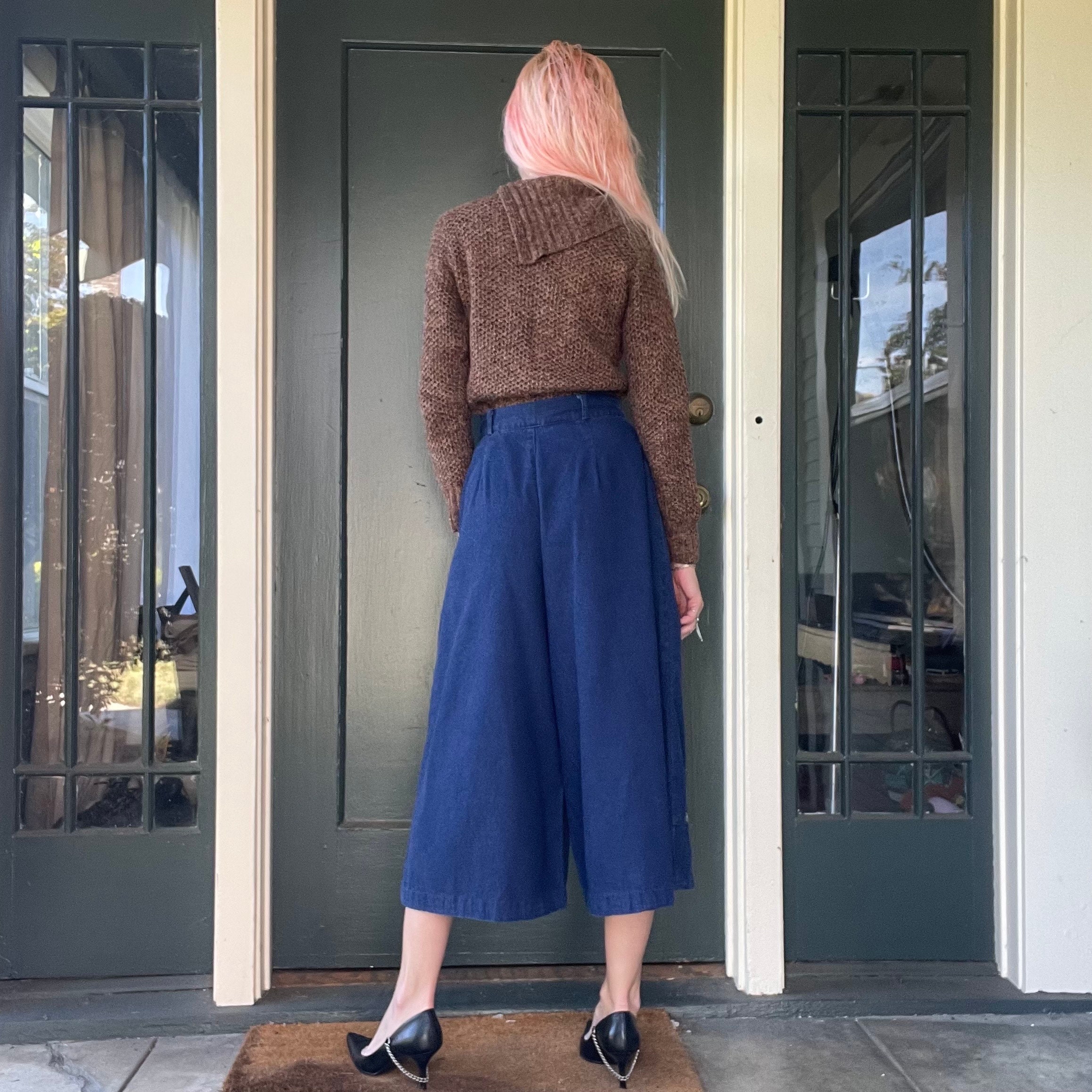 【U LAN】Rita Damage Maxi Bermuda Pants U LAN】Rita Damage Maxi Bermuda Pants