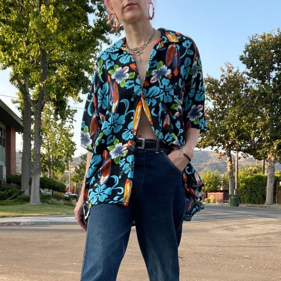 Oversized hawaiian cheap shirt outfit
