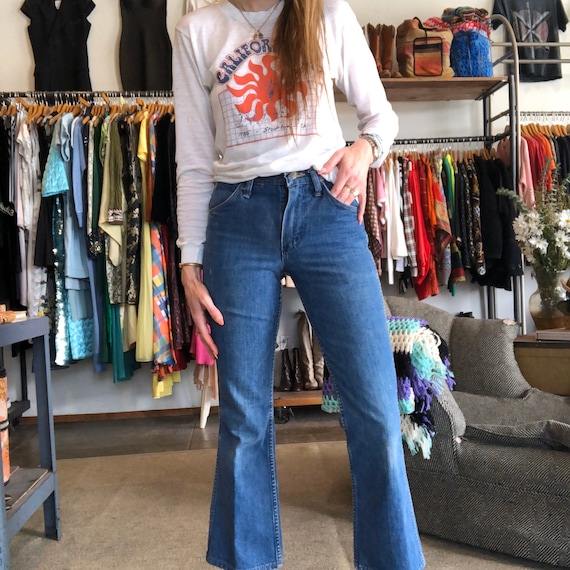 vintage 70s maverick jeans midrise denim bootcut b