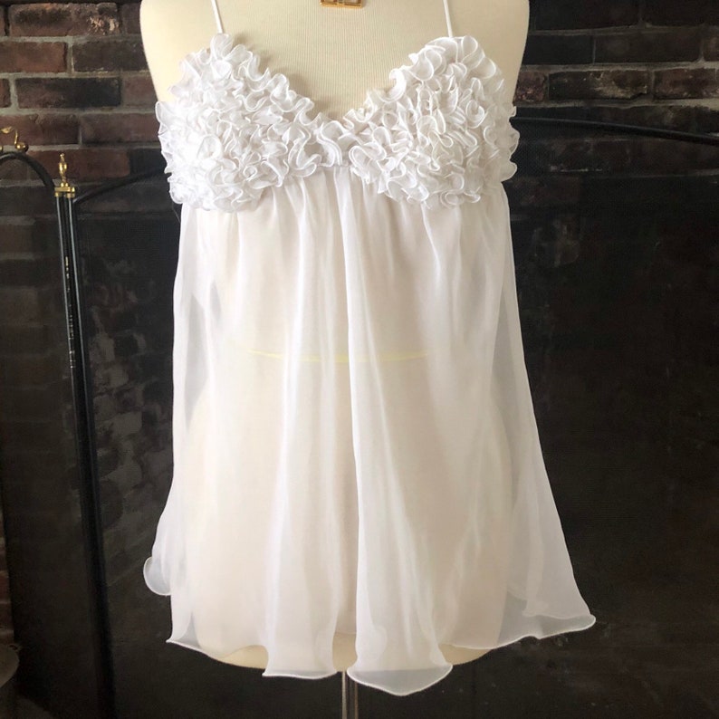 Vintage ruffle babydoll top