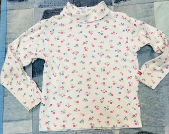 Vintage 90s Osh Kosh floral turtleneck