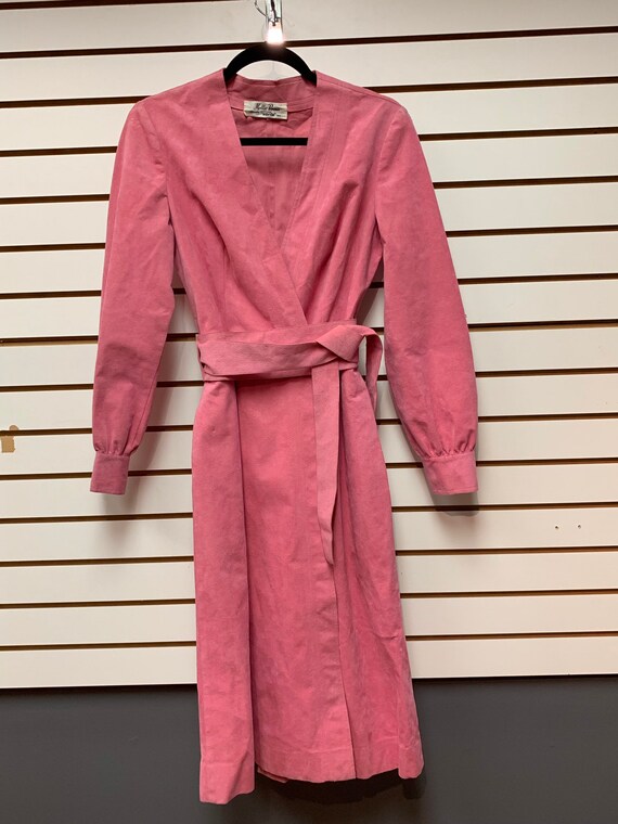 double tie wrap dress in blush