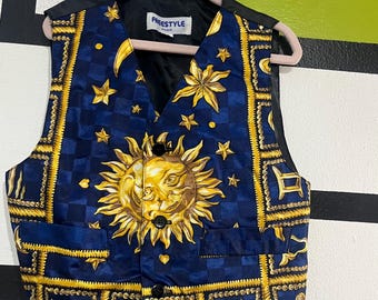 Vintage 90s Toddler Celestial vest