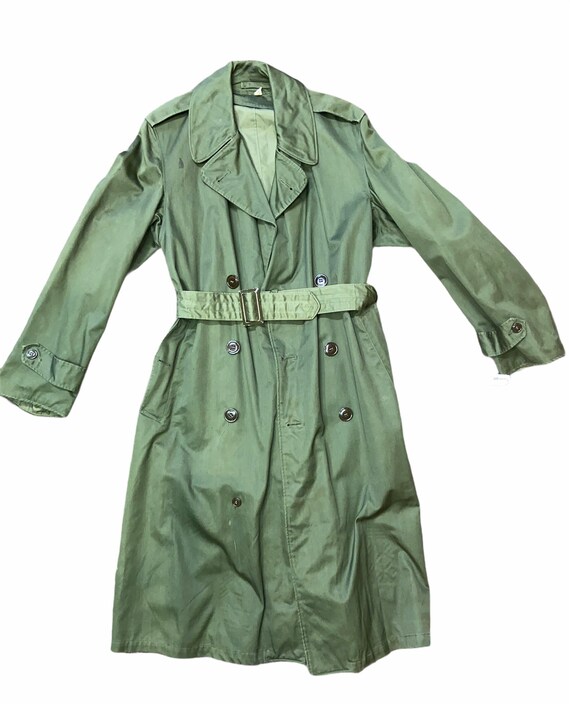 Vintage 50’s Military OG 107 trench coat