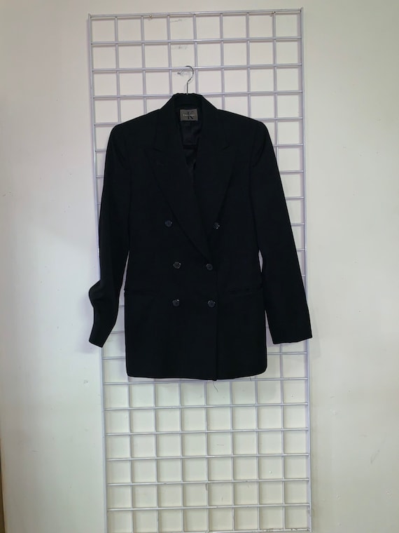 calvin klein women's black blazer