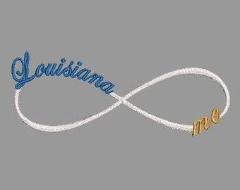 Louisiana State machine embroidery design