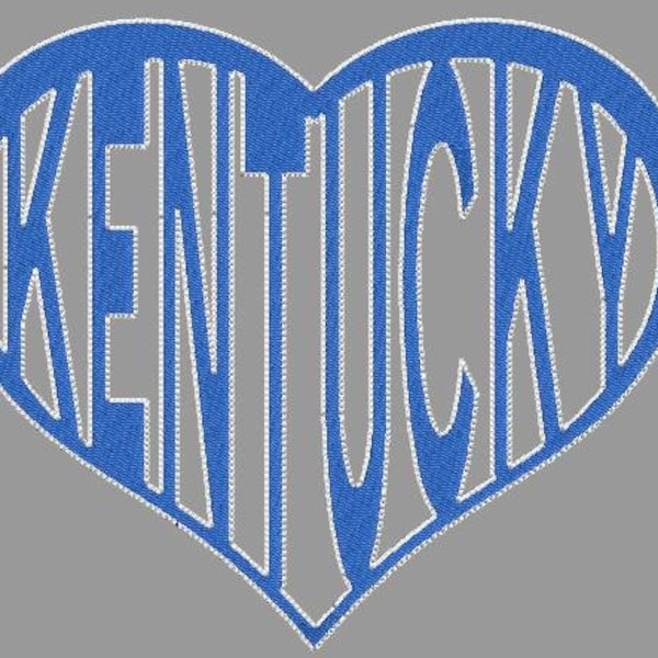 Kentucky machine embroidery Design