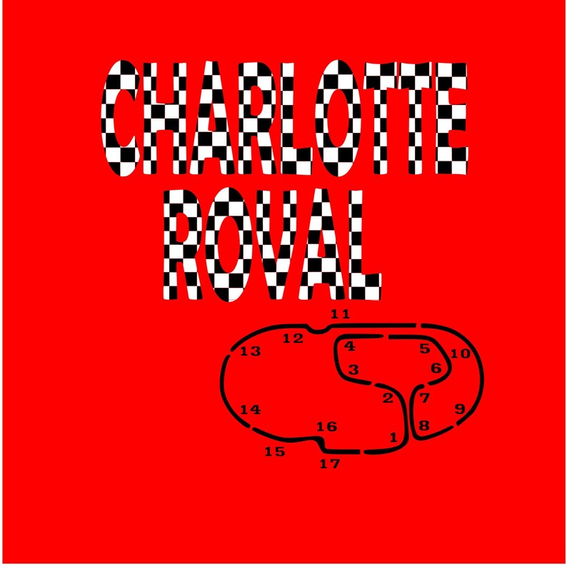 NASCAR Charlotte Motor Speedway SVG cut design