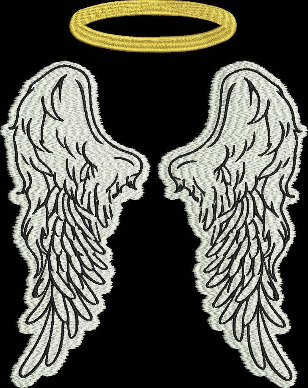 Angel Wings Machine Embroidery Design - Etsy UK