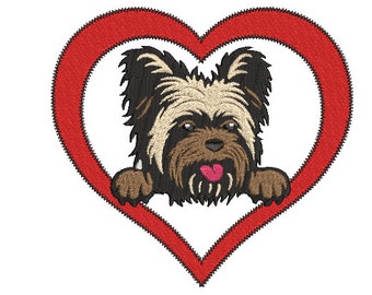 Yorkshire Terrier machine embroidery design