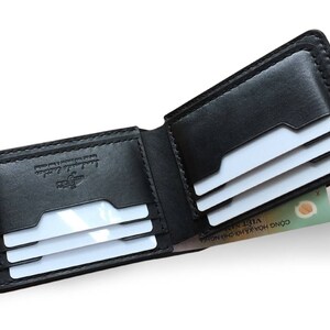 Hidden cousu à la main, Portefeuille en cuir pliant, Portefeuille homme, Portefeuille vintage, Portefeuille vegtan, Cuir tanné végétal, Portefeuille personnalisé
