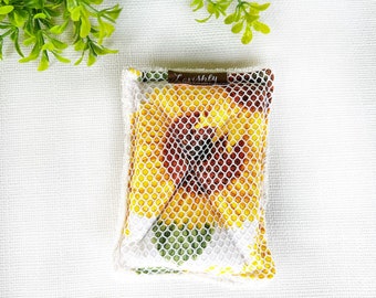 Sunflowers UnSponge, Reusable, Sponge, Dish Sponge, Zero Waste Sponge, Housewarming Gift for her,