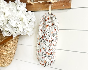 Dispensador de bolsas colgantes Emily Flowers, almacenamiento floral para cocina