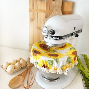 Sunflower Mixer Cover, Kitchenaid Cover, Bowl Cover, Mixer Bowl Cover, Kitchenaid Mixer Cover, Hostess Gift for her,