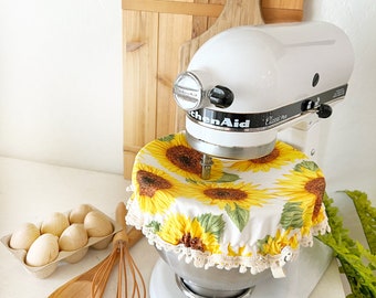 Sunflower Mixer Cover, Kitchenaid Cover, Bowl Cover, Mixer Bowl Cover, Kitchenaid Mixer Cover, Hostess Gift for her,