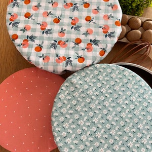 Citrus Gingham Bowl Cover Sers