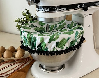 Cactus Mixer Cover, Kitchenaid Cover, Bowl Cover, Mixer Cover, Mixer Bowl Cover, Kitchenaid Mixer Cover, Hostess Gift for her,