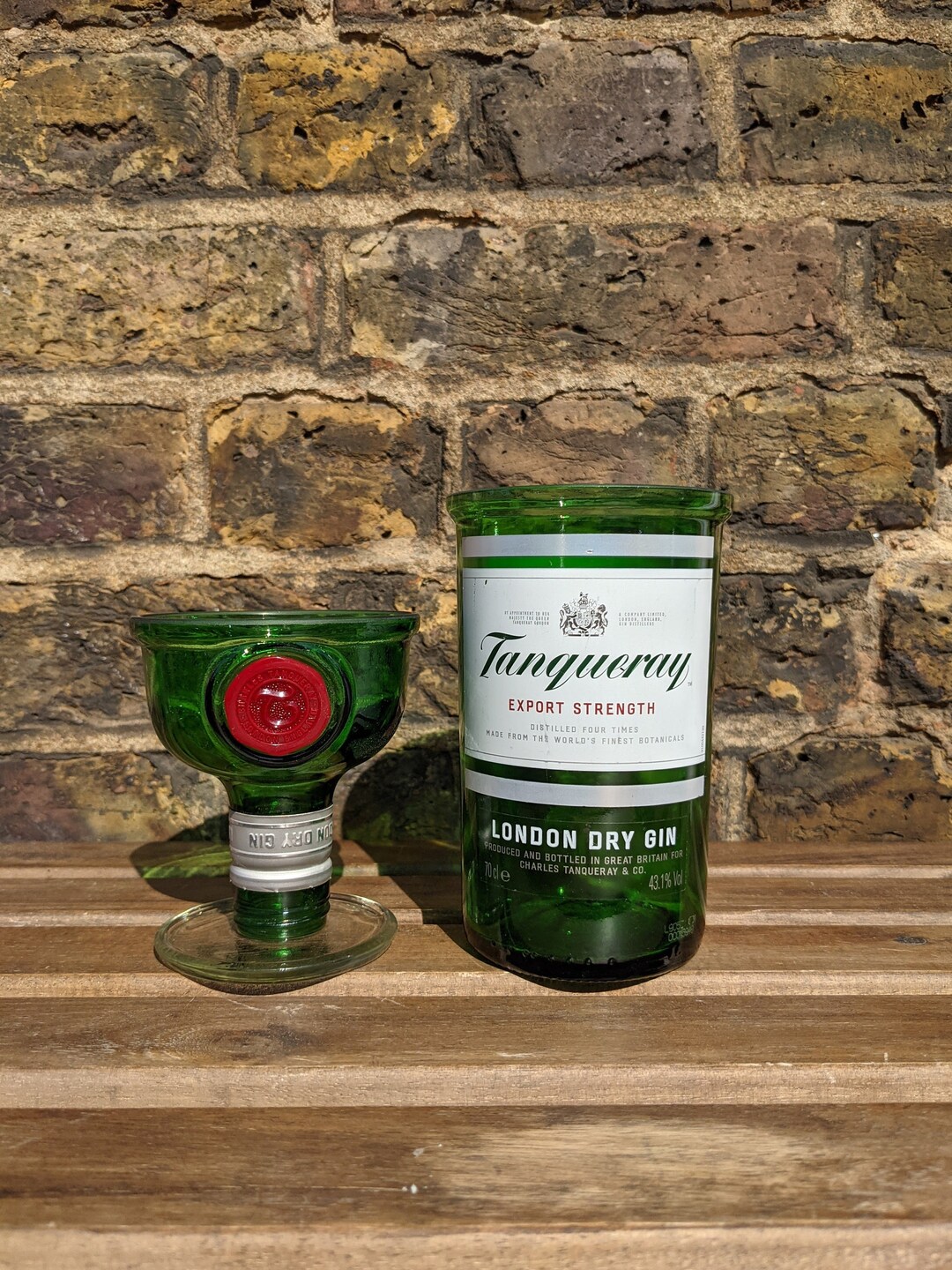 Tanqueray gin bottle glasses gin glasses Christmas gift for Etsy