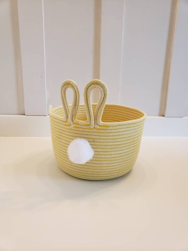 Rope Easter Bunny Baskets Etsy