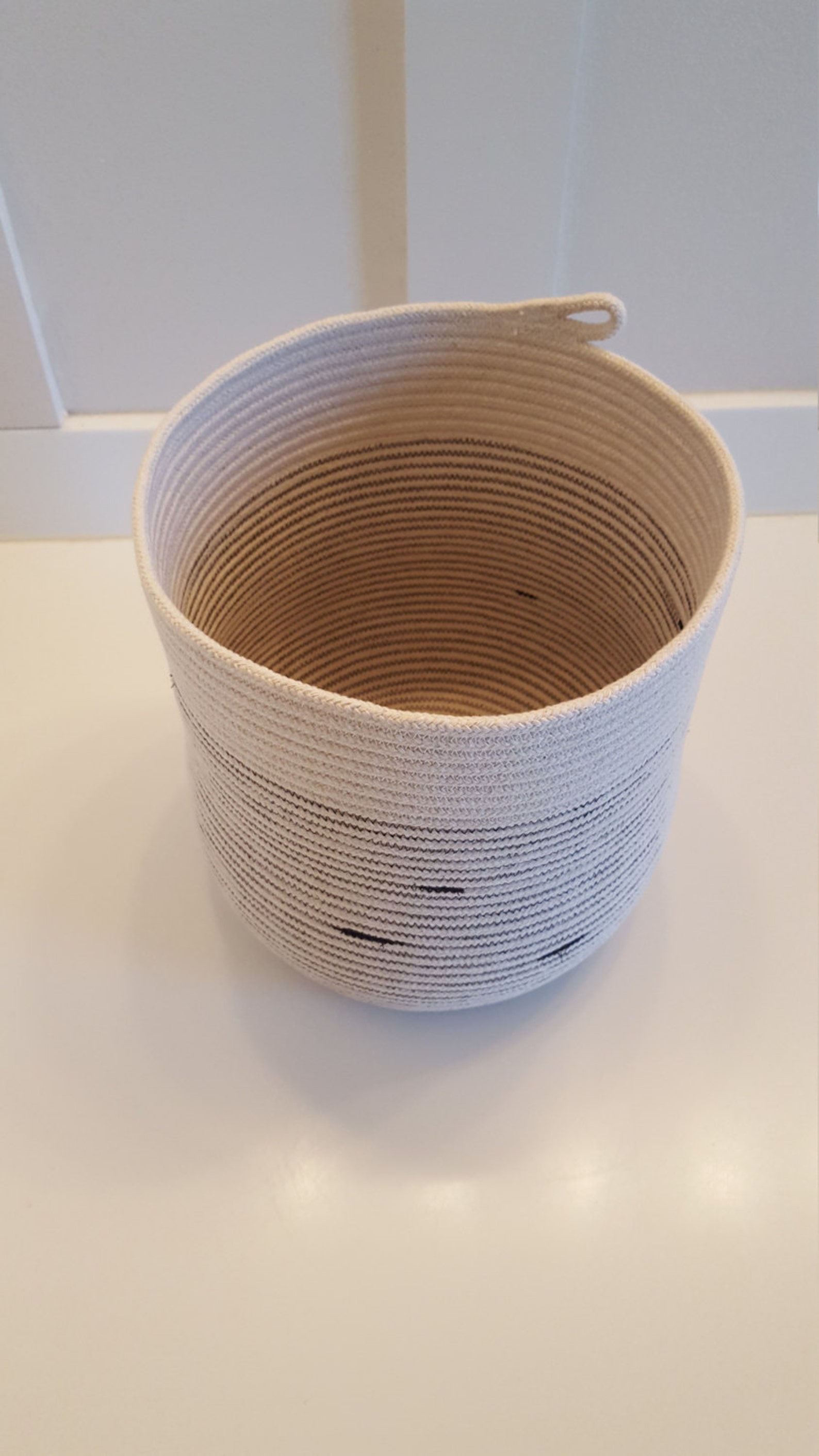 Tall Rope Pot in Your Color Choice - Etsy