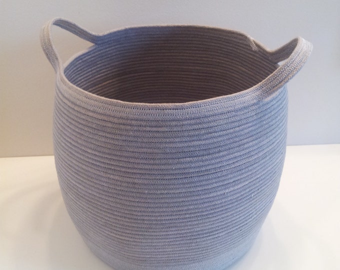 Extra Large Gray Basket With Handles Etsy Canada