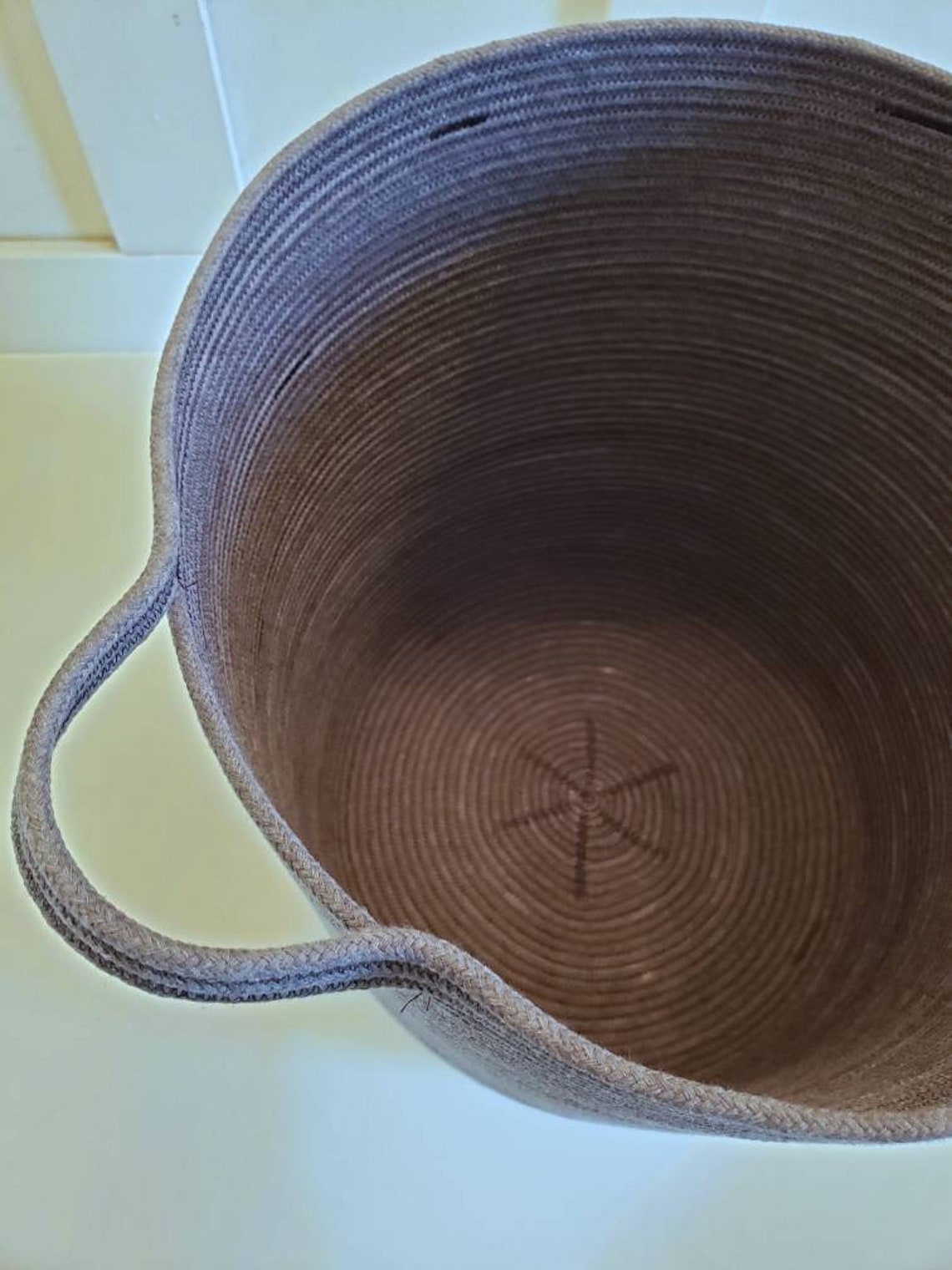 XL Black Rope Basket Etsy