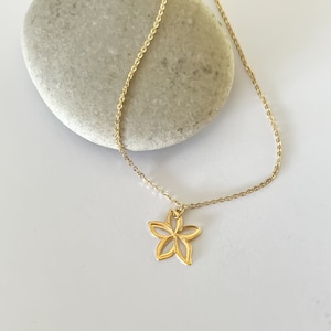 Plumeria Gold Plated Necklace