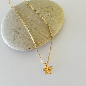 Tiny Plumeria Necklace