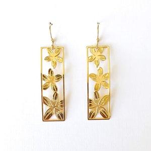 Hawaiian Plumeria Earrings