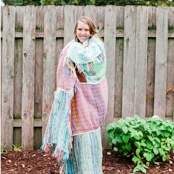 Textile Blanket PATTERN, Knitting Pattern, INSTANT DOWNLOAD