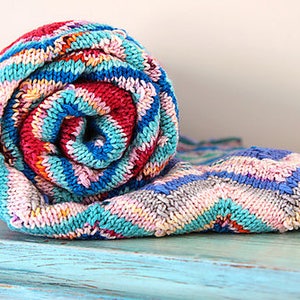 Serenity Blanket PATTERN, Knitting Pattern, INSTANT DOWNLOAD image 3
