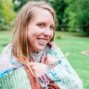 Textile Blanket PATTERN, Knitting Pattern, INSTANT DOWNLOAD image 4