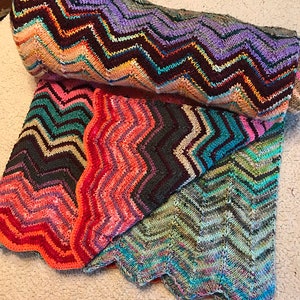 Serenity Blanket PATTERN, Knitting Pattern, INSTANT DOWNLOAD image 4