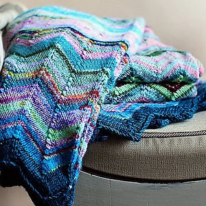 Serenity Blanket PATTERN, Knitting Pattern, INSTANT DOWNLOAD image 2