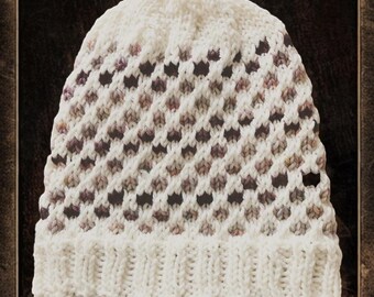 The Snicket Files Hat Knitting PATTERN- PDF Digital Download, hand knit beanie pattern
