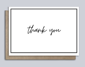 Printable Thank You Cards, Digital Download - Etsy