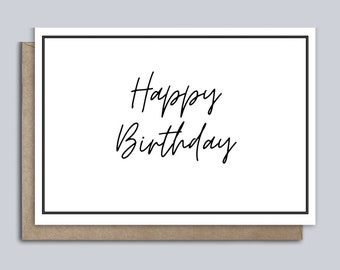 Printable Happy Birthday Card, Digital Download - Etsy