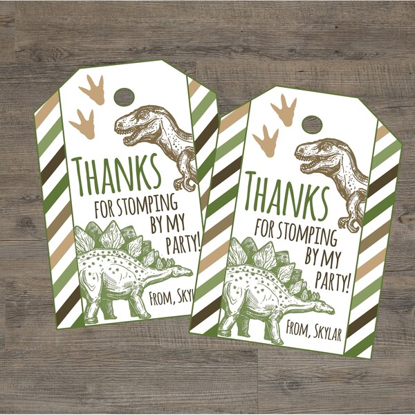 Dinosaur Thanks - Etsy