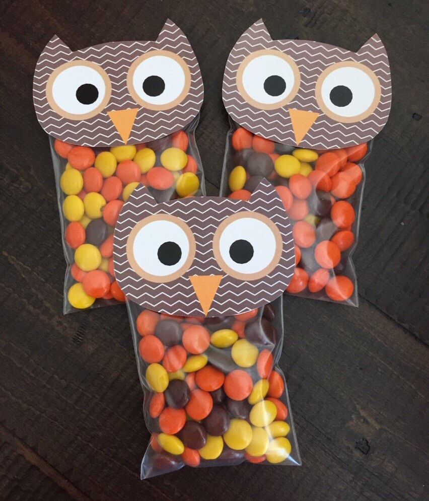 Owl Bag Topper. Perfect Party Favor for Fall Owl Woodland Etsy